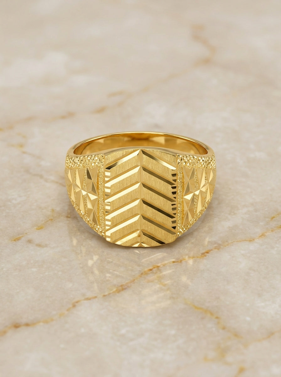 Chevron Signetring