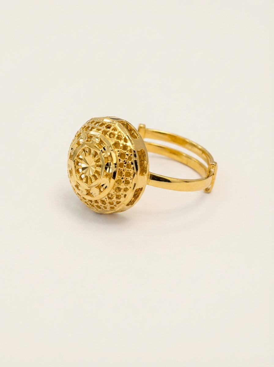 Justerbar Mandala Mesh Ring