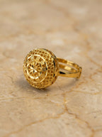 Justerbar Mandala Mesh Ring